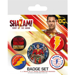 Shazam! Pin-Back Buttons 5-Pack Fury of the Gods